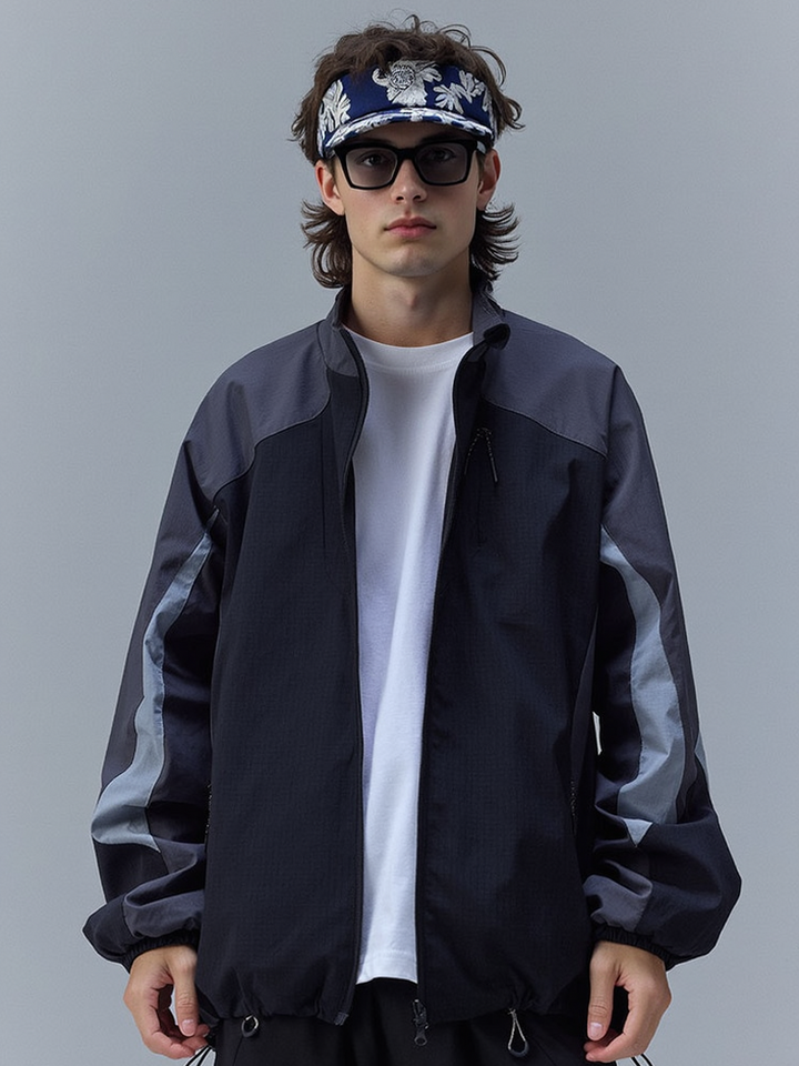Outdoor Lightweight Water-repellent Colorblock Windbreakers