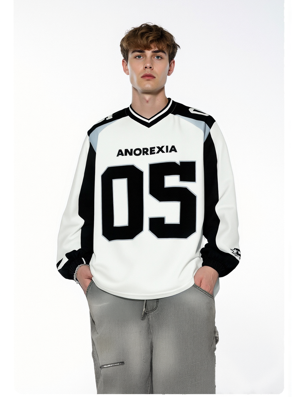 Liber Autumn Neutral wear Printed Letter T-shirts