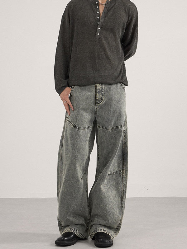 Liber Autumn Neutral wear Pocket decoration Solid Color Pants