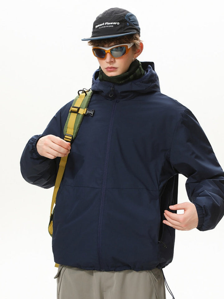 Lightweight 3M Hooded Outdoor Mountain Climbing Travel Windproof Cotton-padded Clothes Jackets