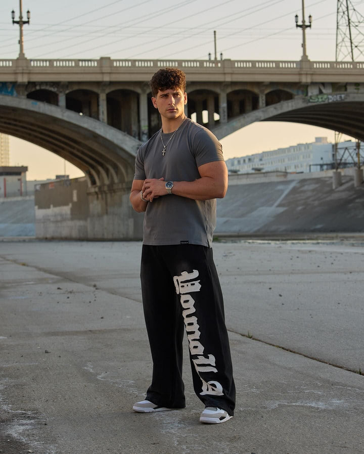 Printed Fitness Straight Jogging Pants