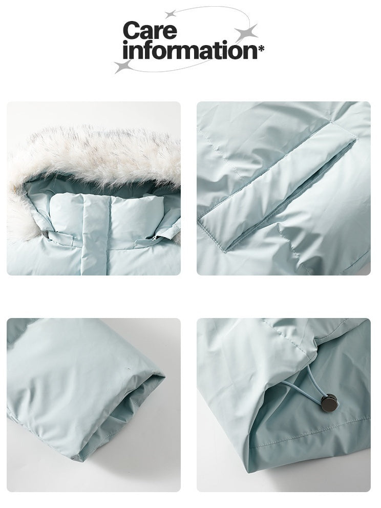 Thickening PU Leather Keep Warm Short Hooded Cotton-padded Clothes Parker Coat