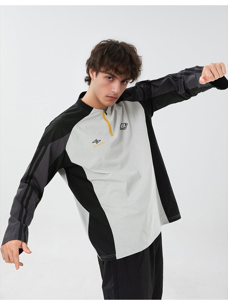 Liber Autumn Men's Color matching T-shirts