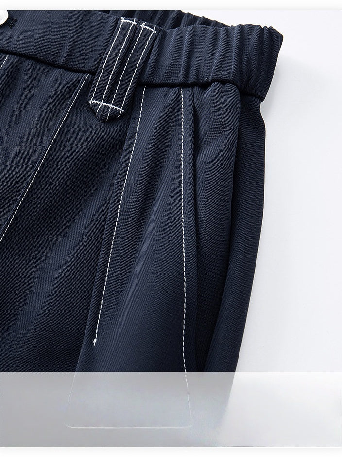 Liber Autumn Men's Ming line Solid Color Pants