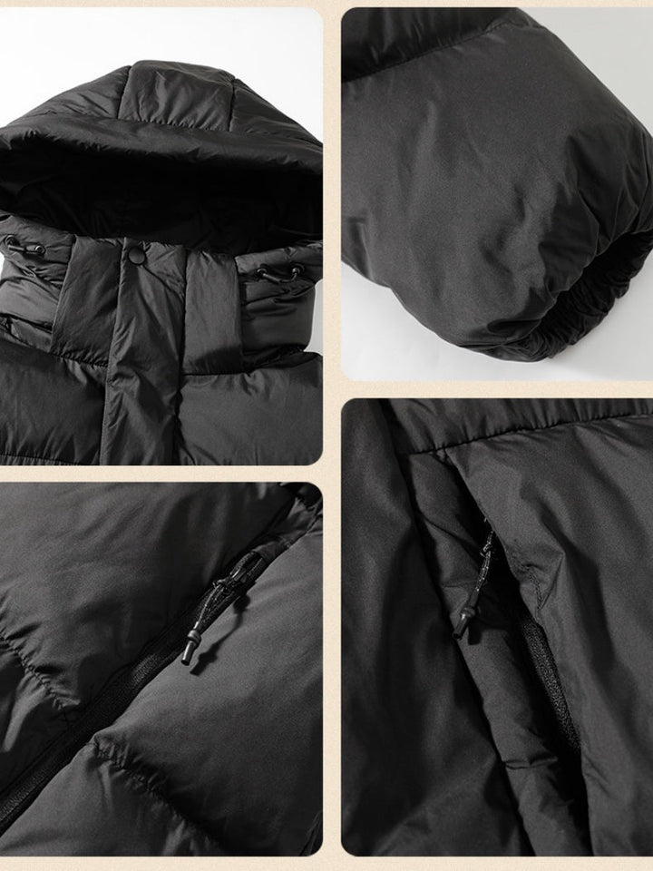 Dopamine Outdoor Three Defenses Multiple Pockets Hooded Cotton Clothes Coat