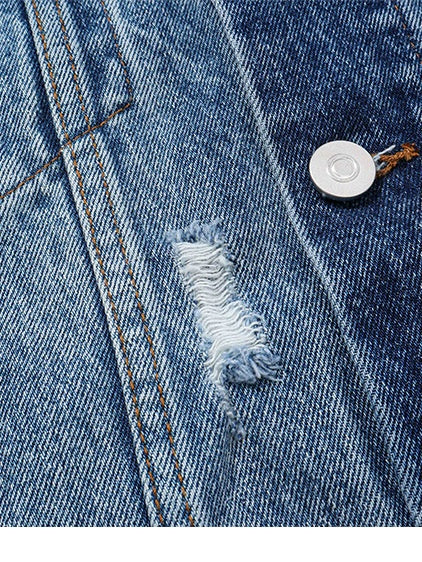 Washing Hole Denim Jacket