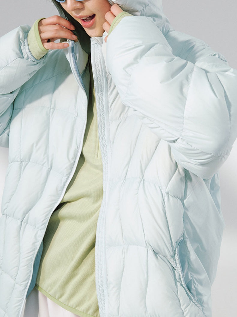 Dandelion Lightweight 90 Velvet Storage Down Hooded Jacket