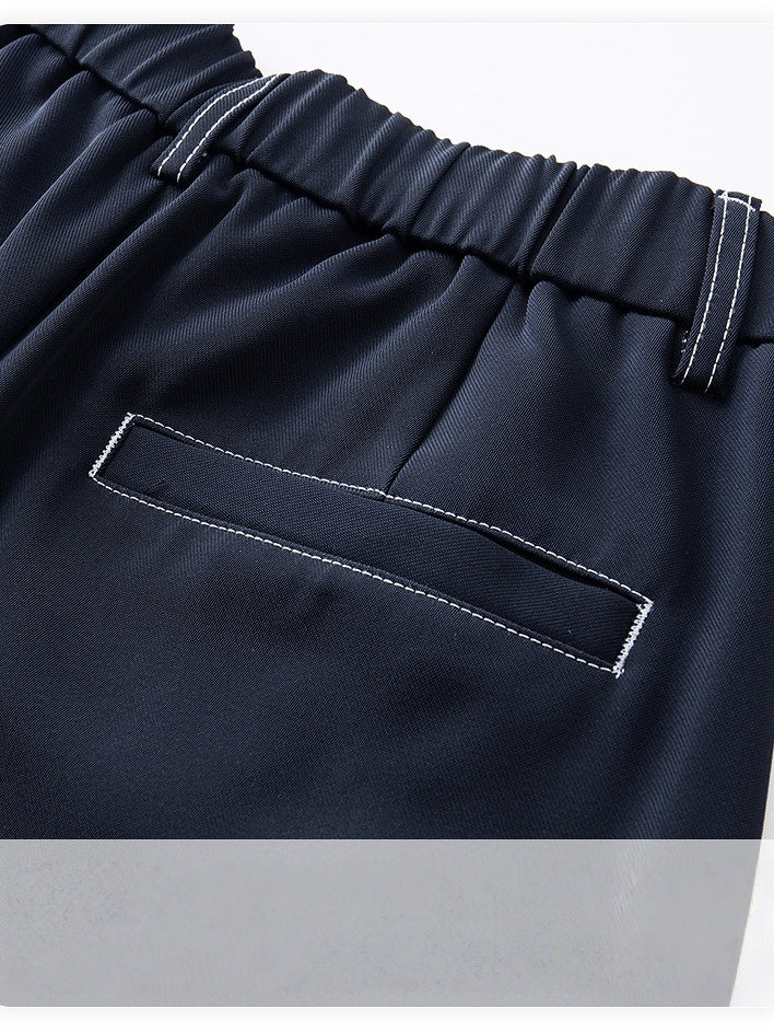 Liber Autumn Men's Ming line Solid Color Pants