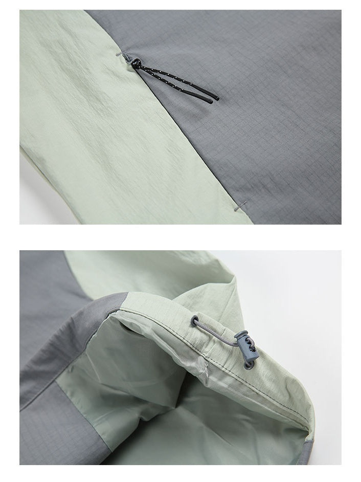 Outdoor Lightweight Water-repellent Colorblock Windbreakers