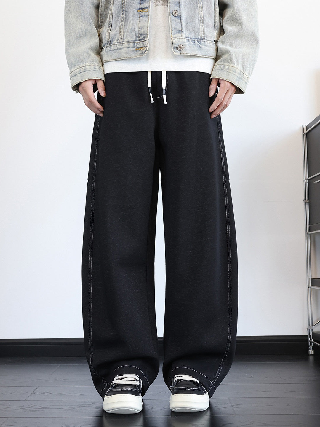 Leisure Straight Sweatpants And Sweatpants Imitation Jeans