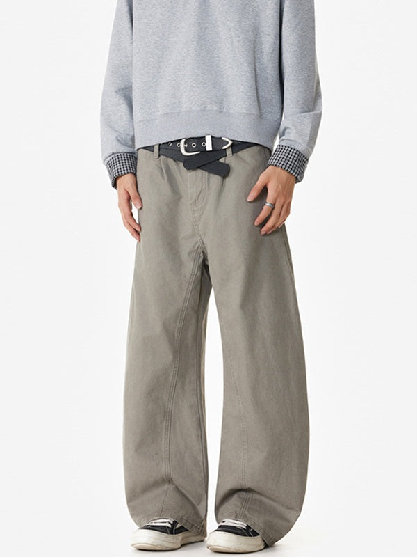 Silhouette Machete Leisure Versatile Wide-leg Trousers