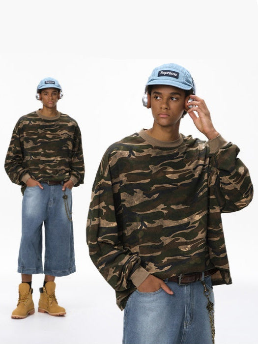 Liber Autumn Neutral wear Camouflage Camouflage T-shirts