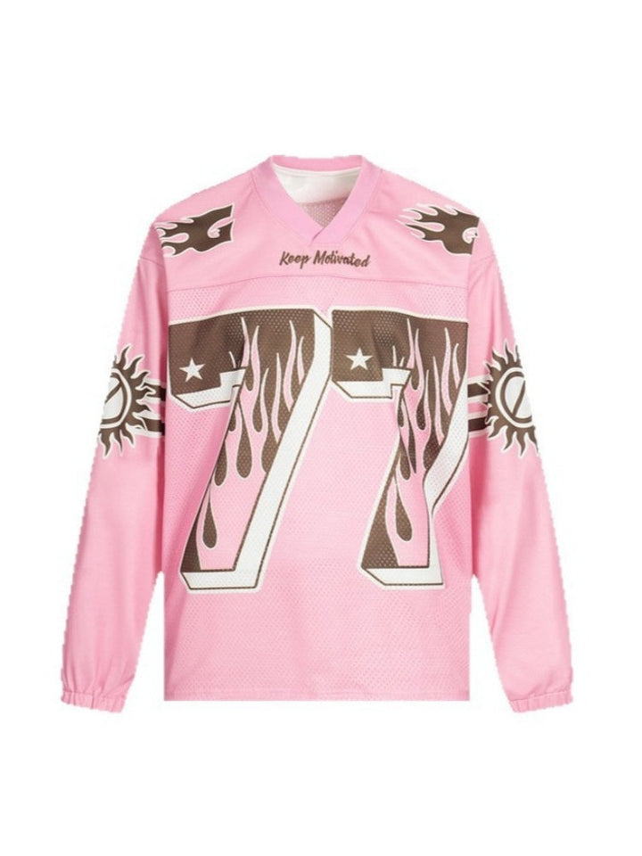 Liber Autumn Neutral wear Splicing Letter T-shirts