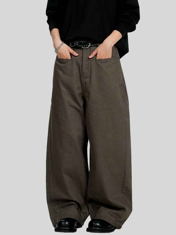Retro Machete Old Money Style Loose Cleanfit Silhouette Cargo Trousers