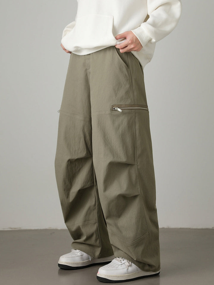 Liber Autumn Men's None Solid Color Pants