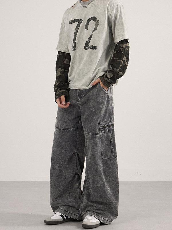 Liber Autumn Neutral wear Pocket decoration Other Cargo Trousers