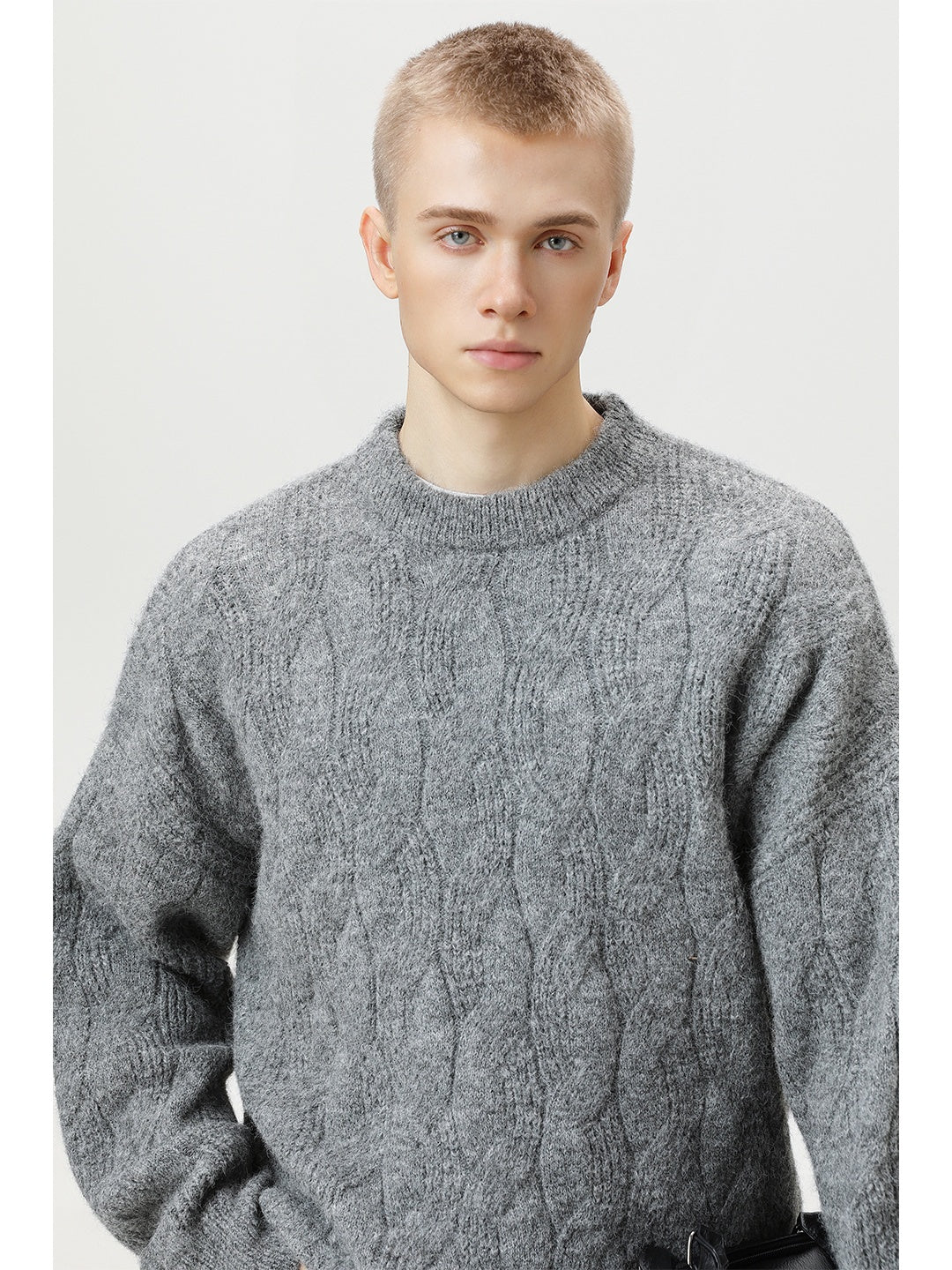 Liber Autumn Neutral wear Ribbed hem Sweaters