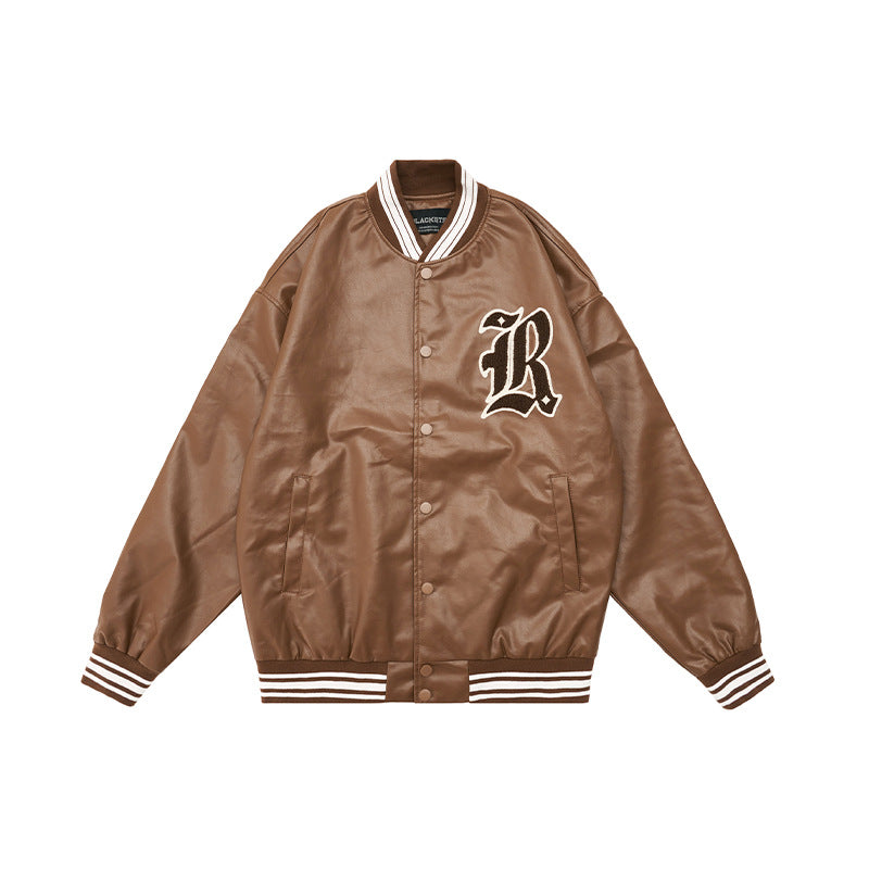 【Limited Stock Sale】Leather Baseball Uniform Jackets