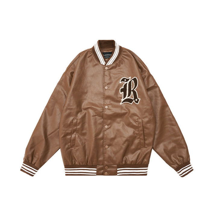 【Limited Stock Sale】Leather Baseball Uniform Jackets