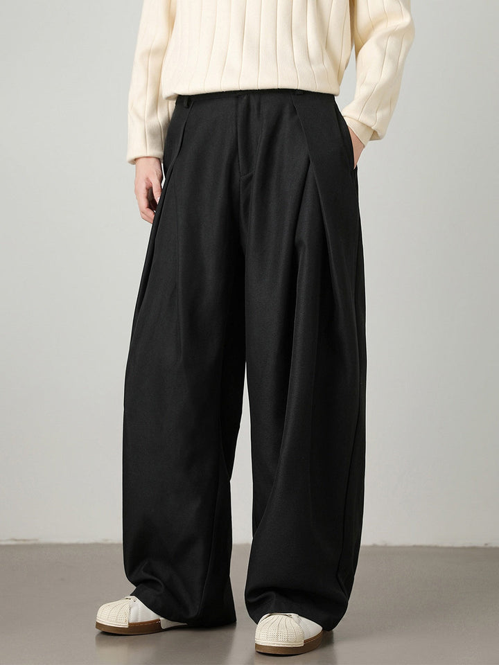 Liber Autumn Men's None Solid Color Pants