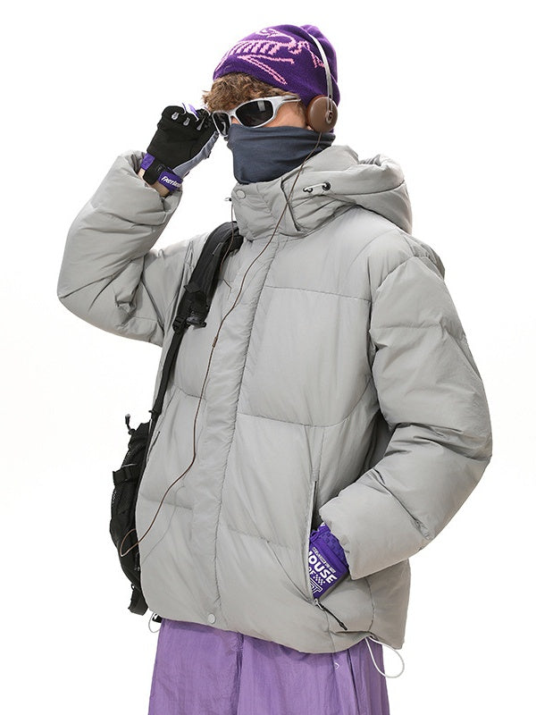 Dopamine Outdoor Three Defenses Multiple Pockets Hooded Cotton Clothes Coat