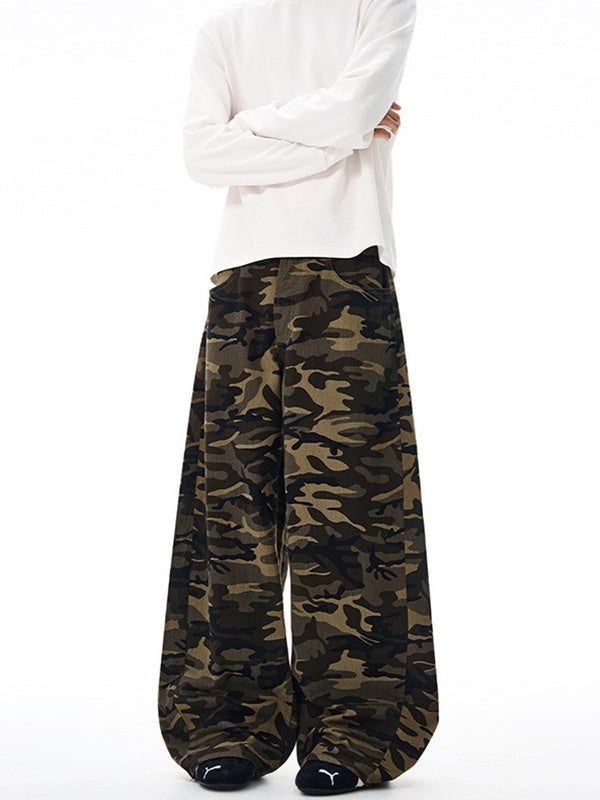 Liber Autumn Neutral wear Printed Camouflage Pants