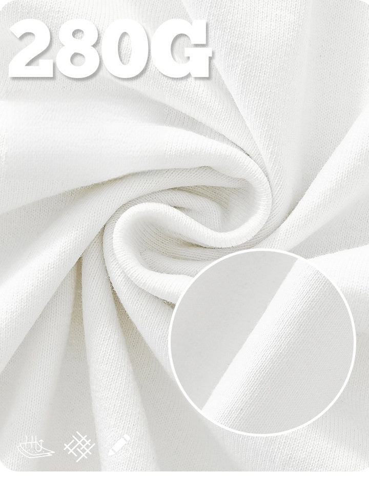 Liber Autumn Neutral wear Color matching Solid Color T-shirts