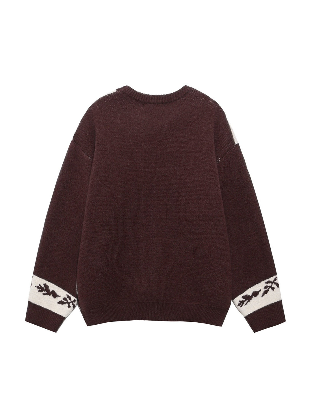 Christmas Retro Interesting Animals Stripes Contrasting Colors Pullover Sweater