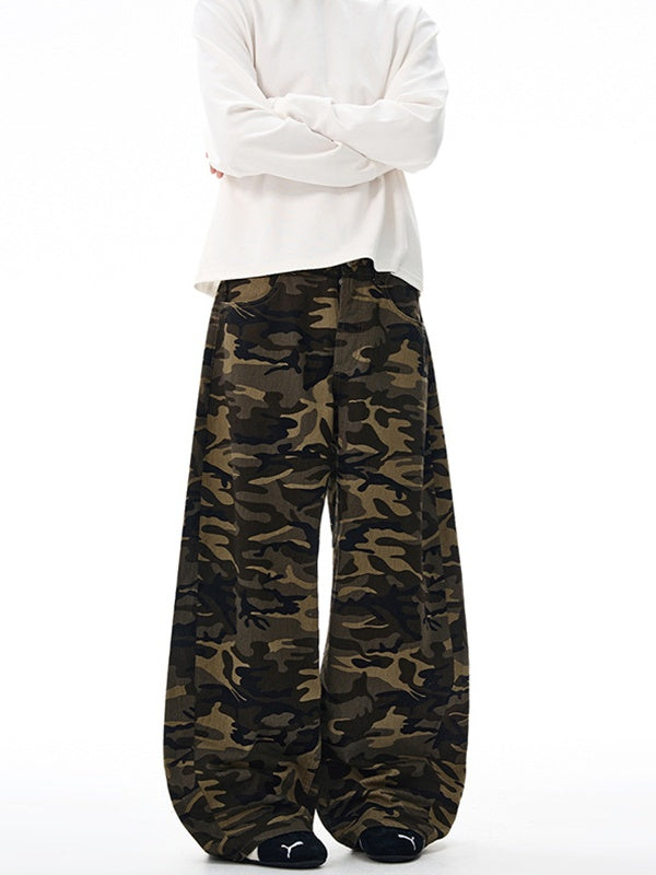 Liber Autumn Neutral wear Printed Camouflage Pants