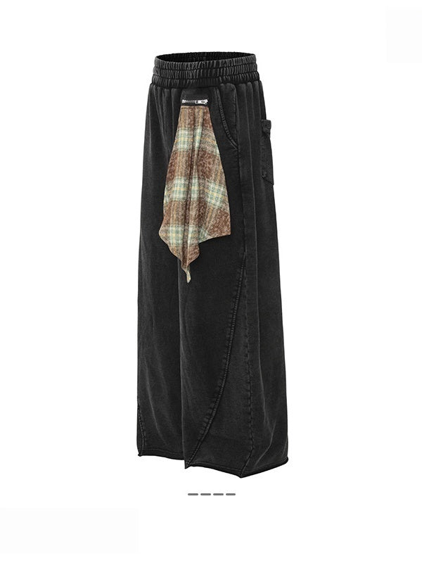 Baggy Crimping Washing Old Deconstruction Pants