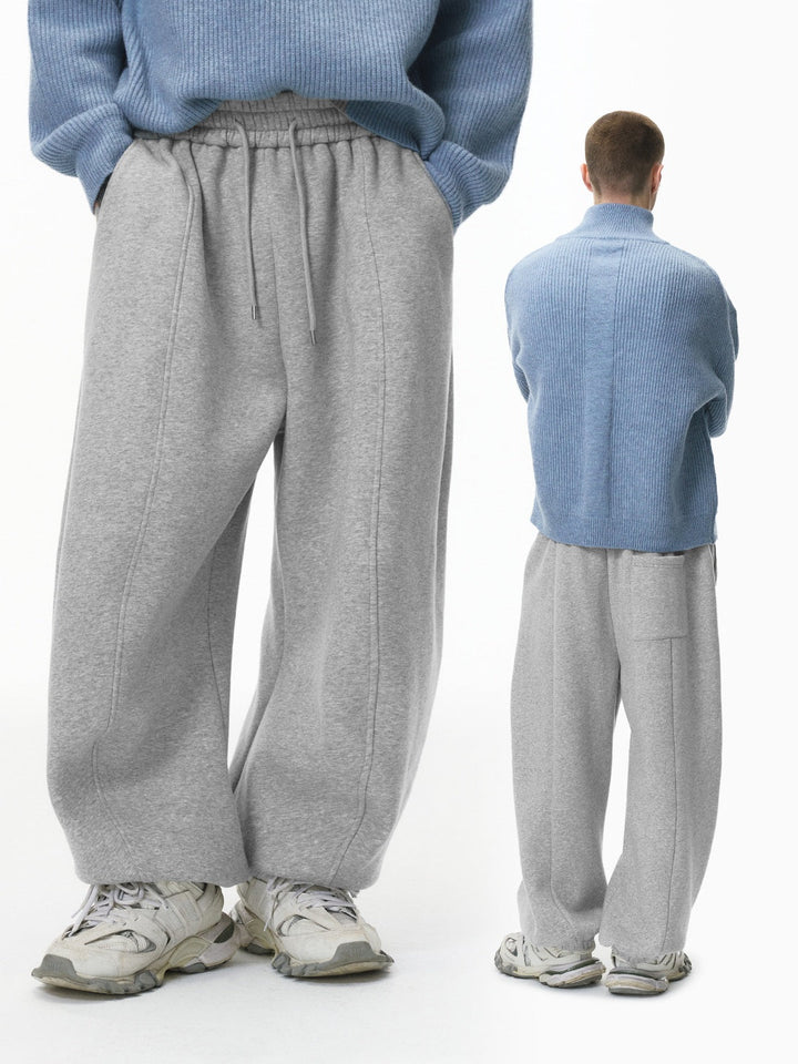 Binding Of Feet Sports Wide-leg Fleece Casual Sweatpants