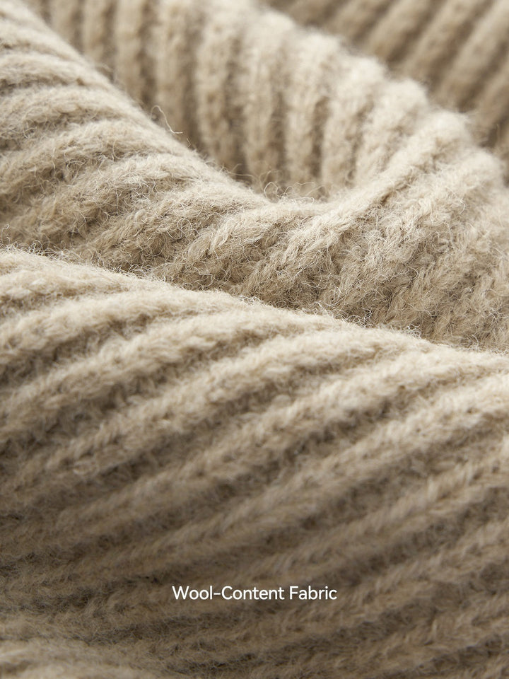 Half Zipper Turtleneck Old Money Style Sweaters