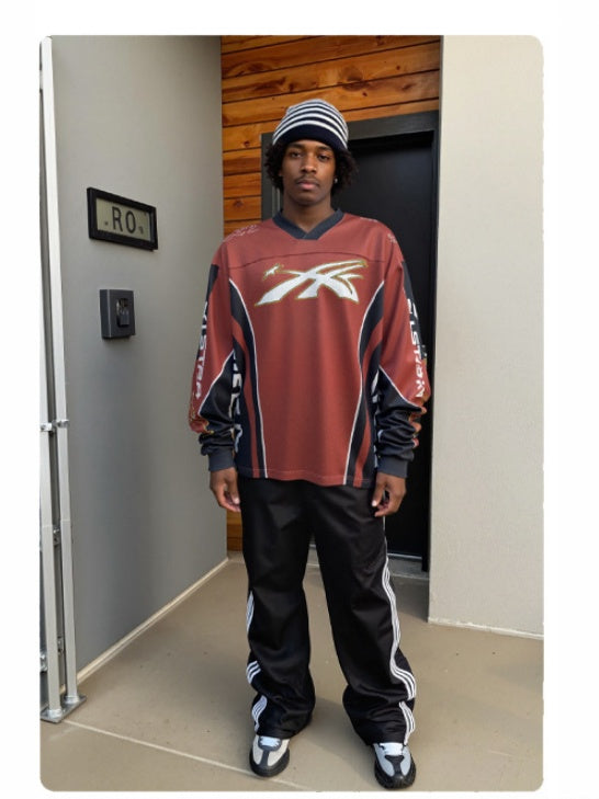 Neutral wear Printed Letter Long-sleeved T-shirt