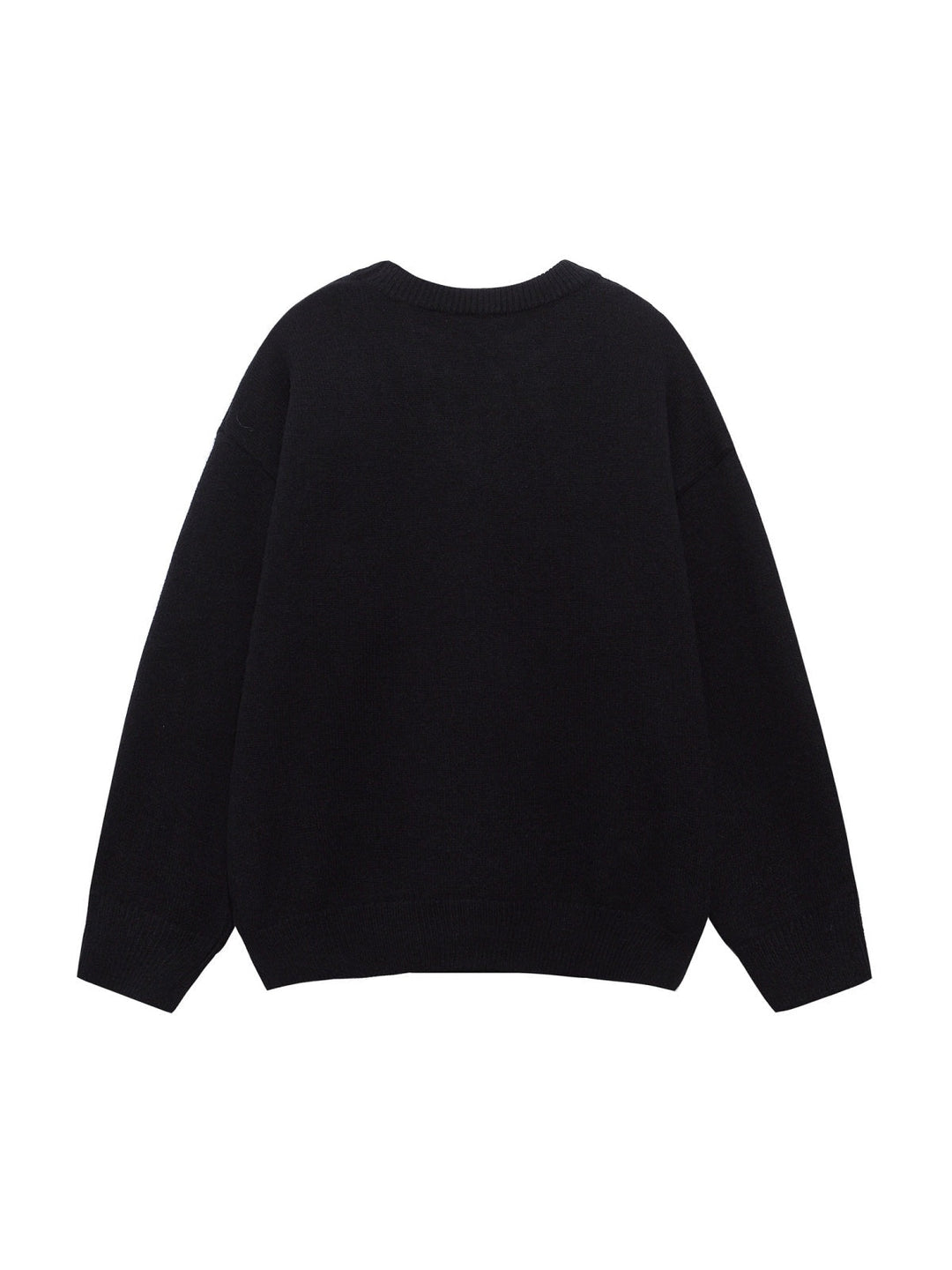 Retro Cute Tomato Puppy Jacquard Pullover Sweater