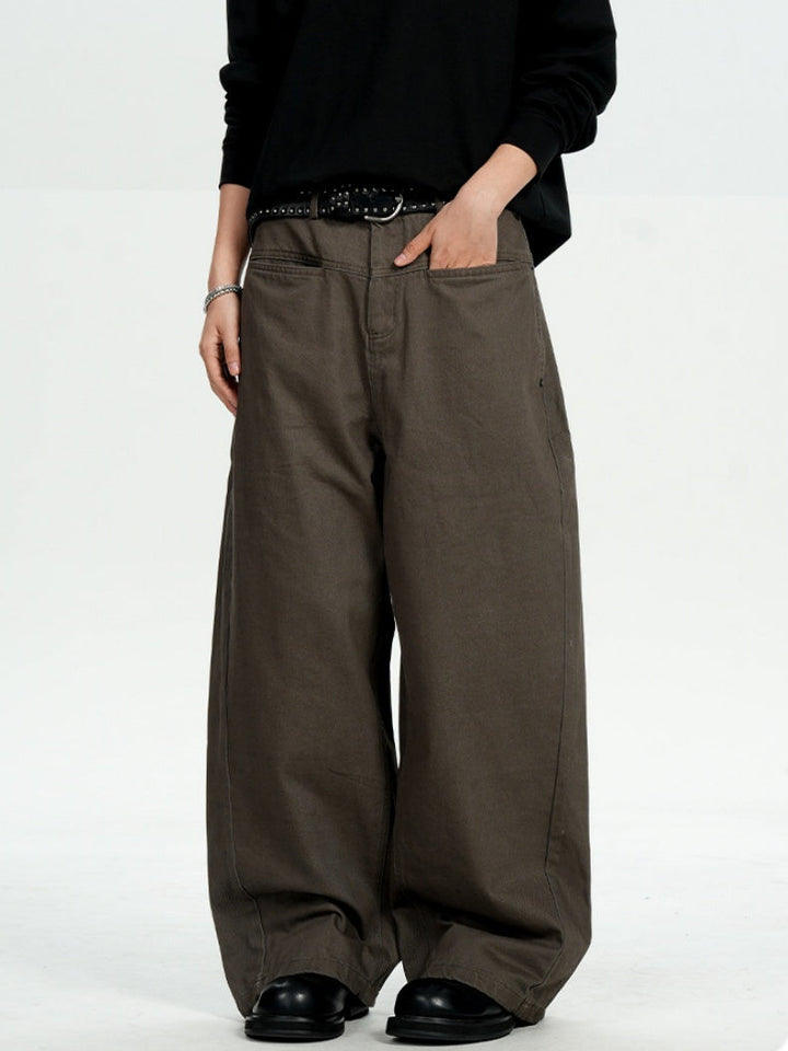 Retro Machete Old Money Style Loose Cleanfit Silhouette Cargo Trousers