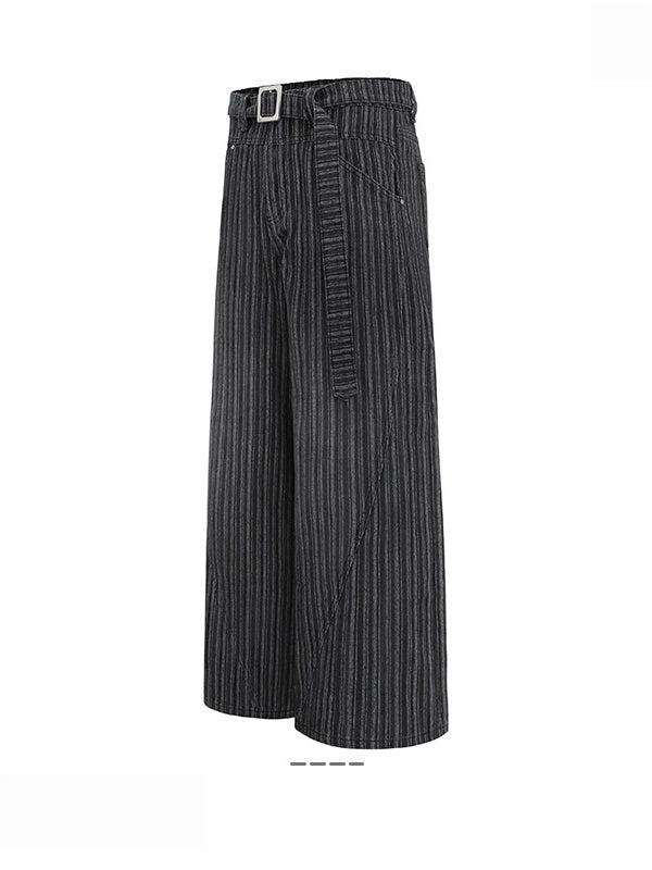 Stripes Leisure Straight Loose Pants