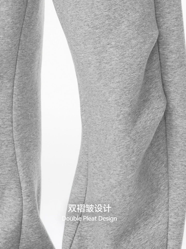 Double Pleat Machete Plush Casual Sweatpants