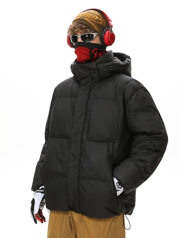 Dopamine Outdoor Three Defenses Multiple Pockets Hooded Cotton Clothes Coat