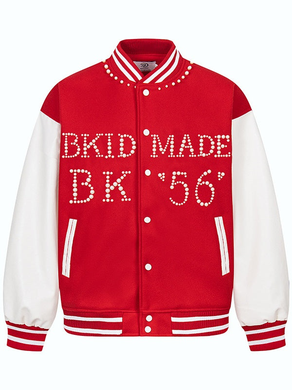 Splicing Contrasting Colors Loose College Style Baseball Uniform