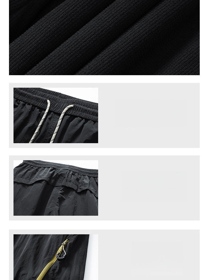 Outdoor Metal Three-proof Lightweight On Foot Straight Tooling Hiking Pants