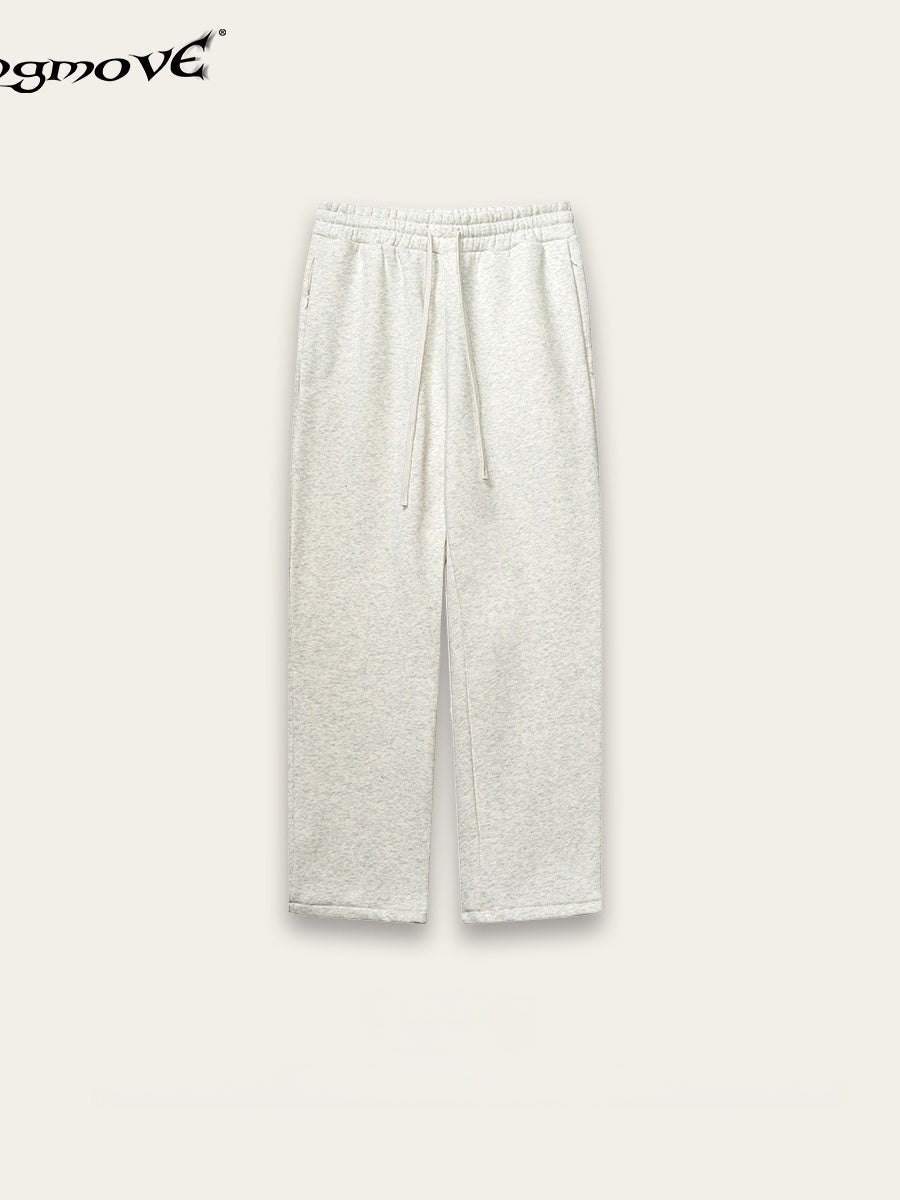 Loose Plush All-match Straight-leg Sweatpants