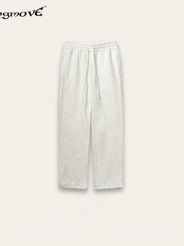 Loose Plush All-match Straight-leg Sweatpants