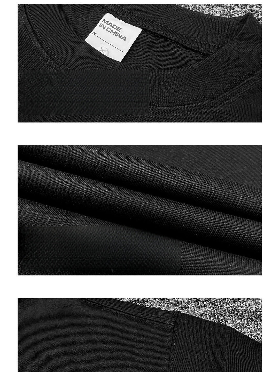 High Street Cross Retro Print Washing Old Long-sleeved T-shirt