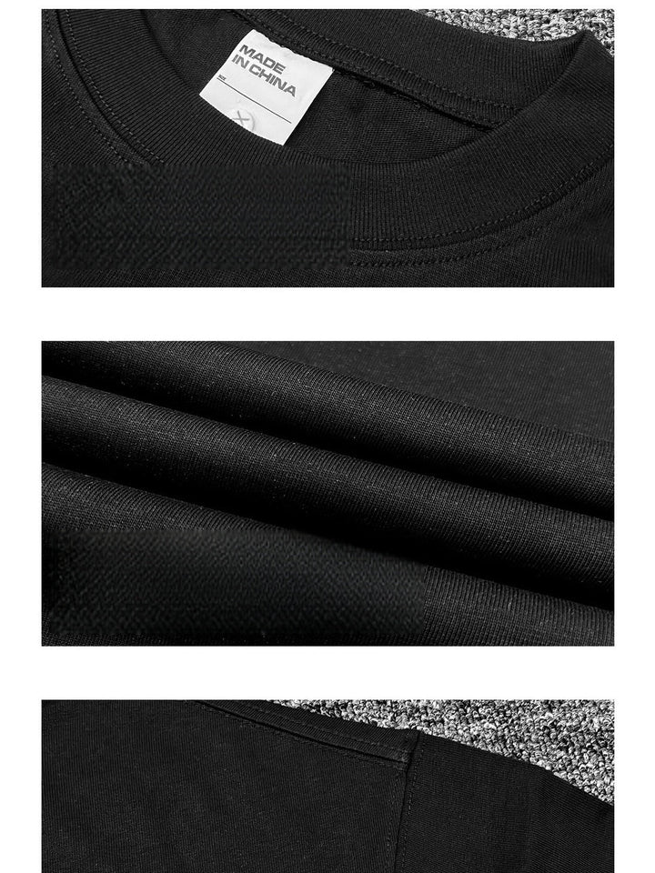 High Street Cross Retro Print Washing Old Long-sleeved T-shirt