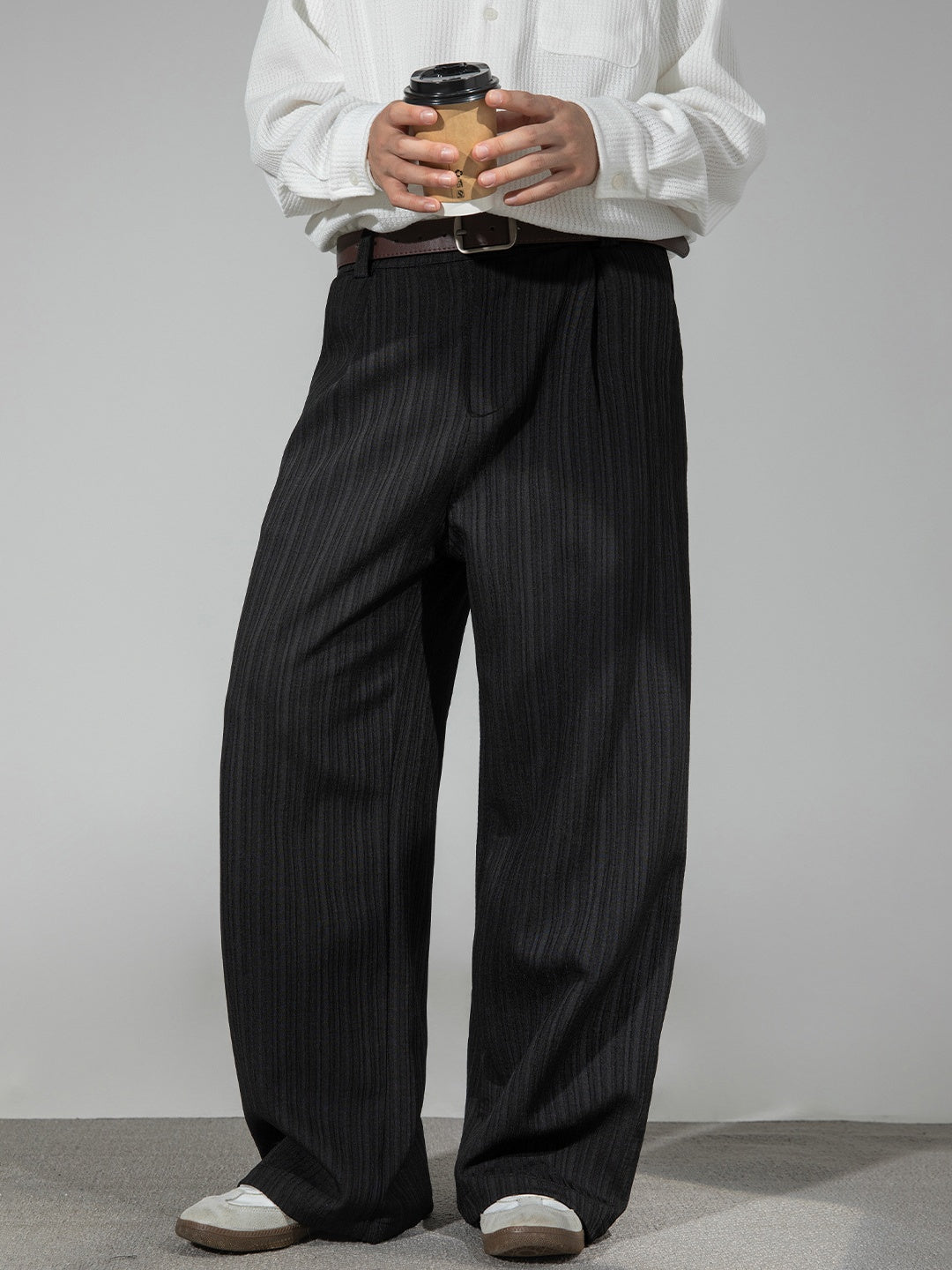 City Commuting Gathering Stripes All-match Pants