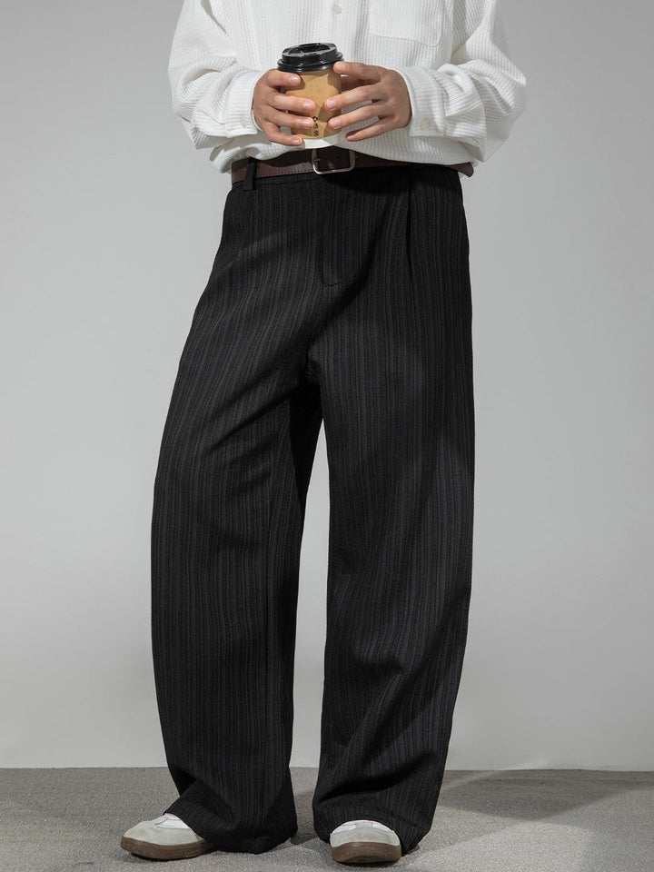 City Commuting Gathering Stripes All-match Pants