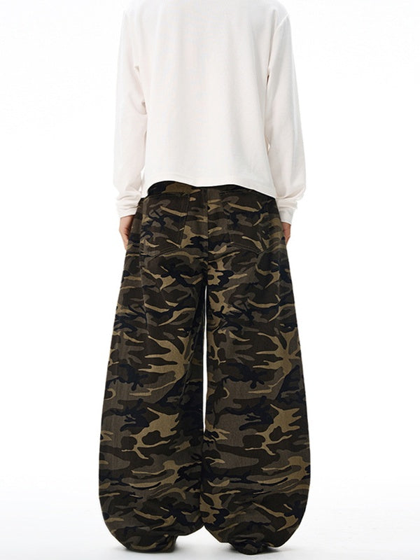 Liber Autumn Neutral wear Printed Camouflage Pants