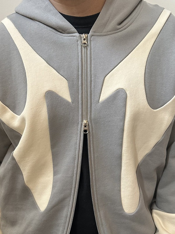 Patchwork ColorBlock Hoodie Jackets