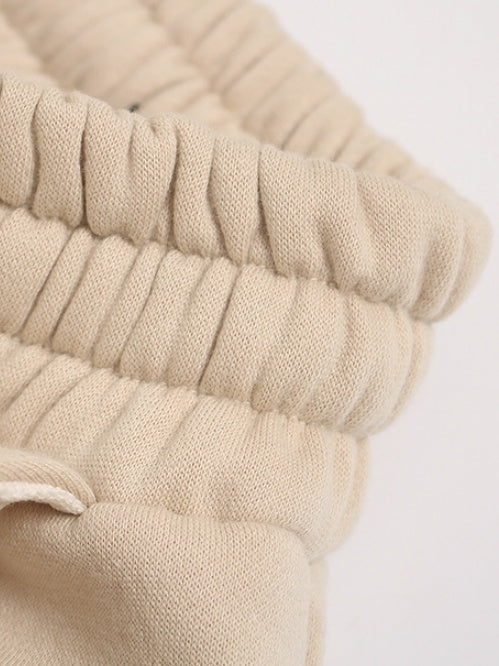 Retro Full Print Graffiti Casual Pants Plush Keep Warm Sports Pants