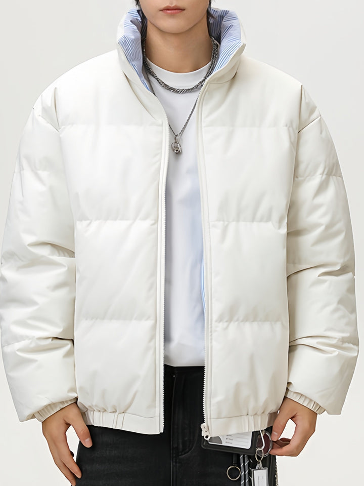 Retro Simplicity Loose Cotton-padded Jacket